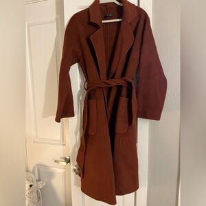 Chic Rust Women's Trench Coat